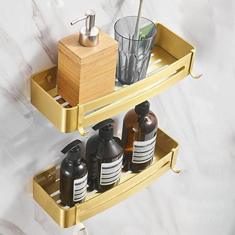 Modern Bathroom Hardware Paper Holder Bath Shelf Gold Bathroom Accessory Kit -Bathlova