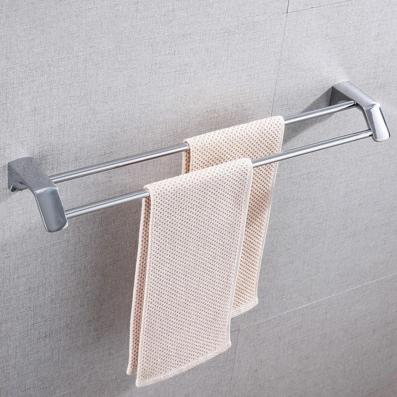 Modern Bathroom Hardware Paper Holder Bath Shelf Silver Bathroom Accessory Kit -Bathlova