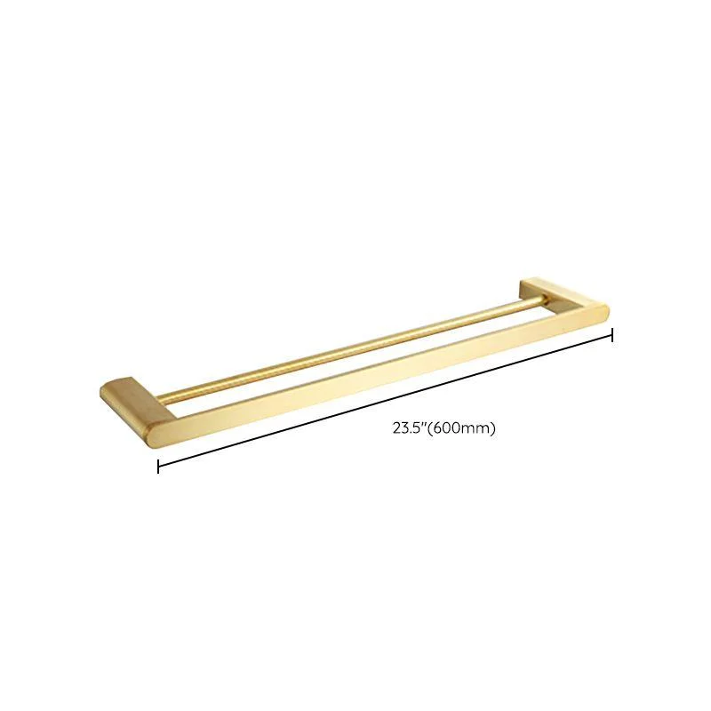 Modern Bathroom Hardware Set Gold Towel Bar Bath Hardware Set -Bathlova