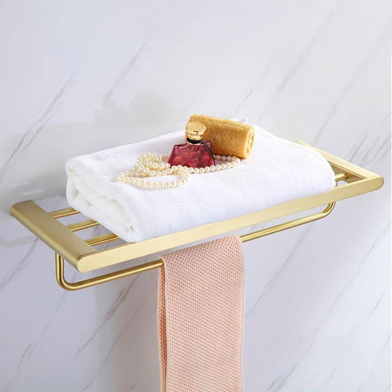 Modern Bathroom Hardware Set Gold Towel Bar Bath Hardware Set -Bathlova