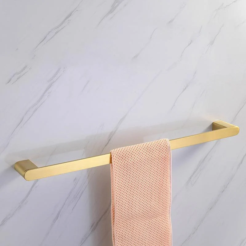 Modern Bathroom Hardware Set Gold Towel Bar Bath Hardware Set -Bathlova