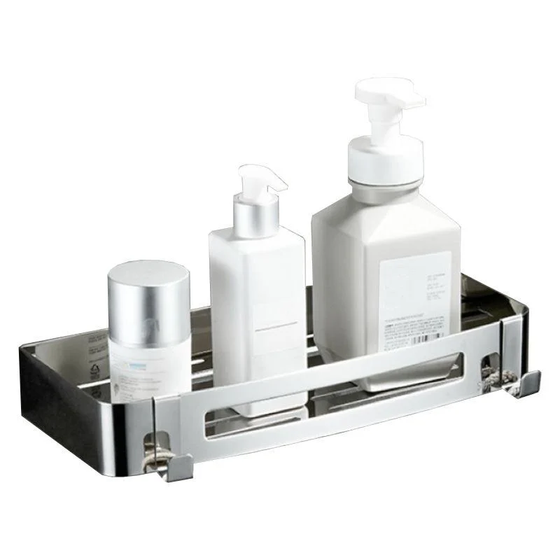 Modern Bathroom Hardware Set Silver Bath Shelf Bath Hardware Set -Bathlova