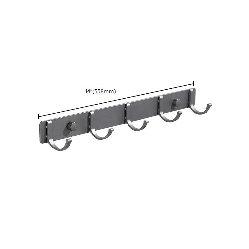 Modern Bathroom Hardware Set Towel Bar Grey Bath Shelf Bathroom Set -Bathlova