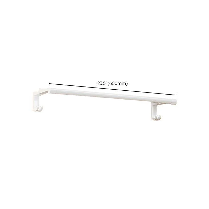 Modern Bathroom Hardware Set Towel Bar White Bath Shelf Bath Hardware Set -Bathlova