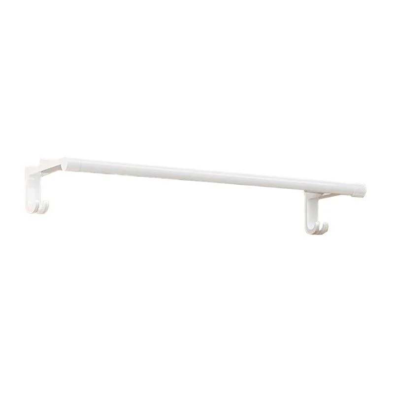 Modern Bathroom Hardware Set Towel Bar White Bath Shelf Bath Hardware Set -Bathlova