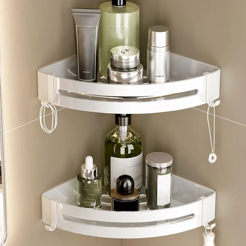 Modern Bathroom Hardware Set Towel Bar White Bath Shelf Bath Hardware Set -Bathlova