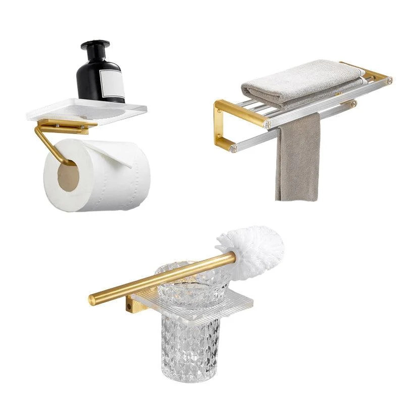 Modern Bathroom Hardware Towel Bar Bath Shelf Bathroom Accessory Kit -Bathlova