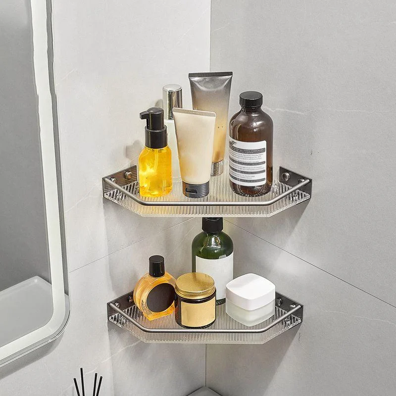 Modern Bathroom Set Grey Towel Bar Bath Shelf Bathroom Accessory Kit -Bathlova