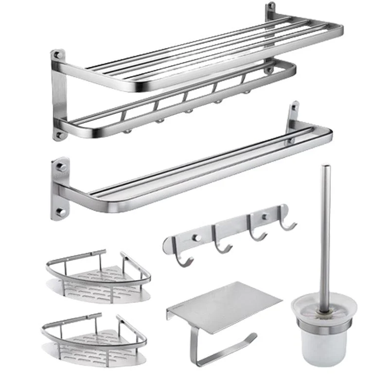 Modern Bathroom Set Paper Holder Bath Shelf Stainless Steel Bathroom Accessory Kit -Bathlova