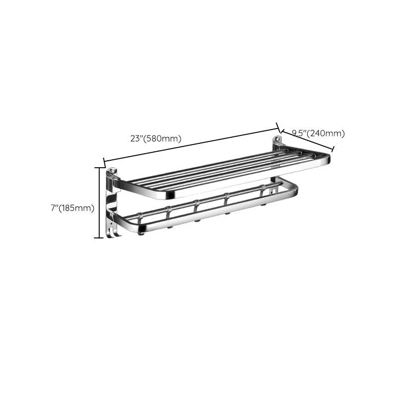 Modern Bathroom Set Stainless Steel Bath Shelf Bathroom Accessory Kit -Bathlova