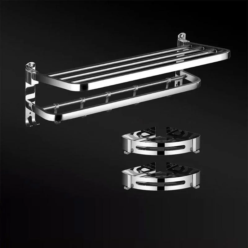 Modern Bathroom Set Stainless Steel Bath Shelf Bathroom Accessory Kit -Bathlova