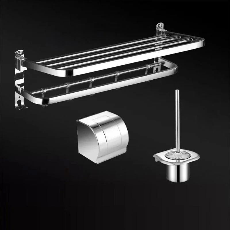 Modern Bathroom Set Stainless Steel Bath Shelf Bathroom Accessory Kit -Bathlova