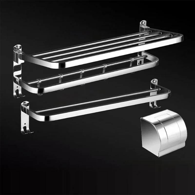 Modern Bathroom Set Stainless Steel Bath Shelf Bathroom Accessory Kit -Bathlova