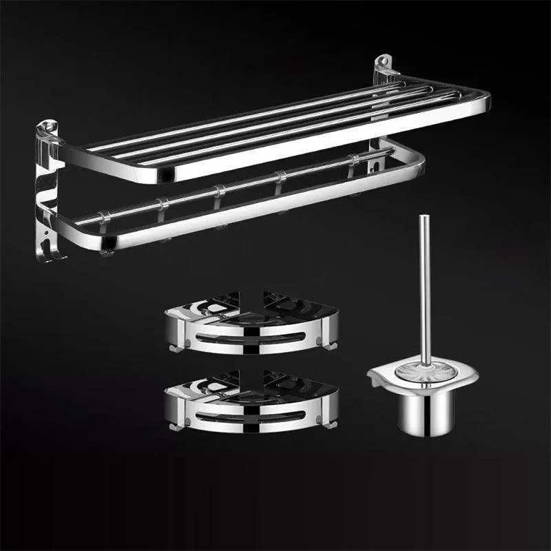 Modern Bathroom Set Stainless Steel Bath Shelf Bathroom Accessory Kit -Bathlova