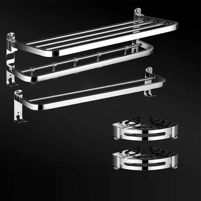 Modern Bathroom Set Stainless Steel Bath Shelf Bathroom Accessory Kit -Bathlova