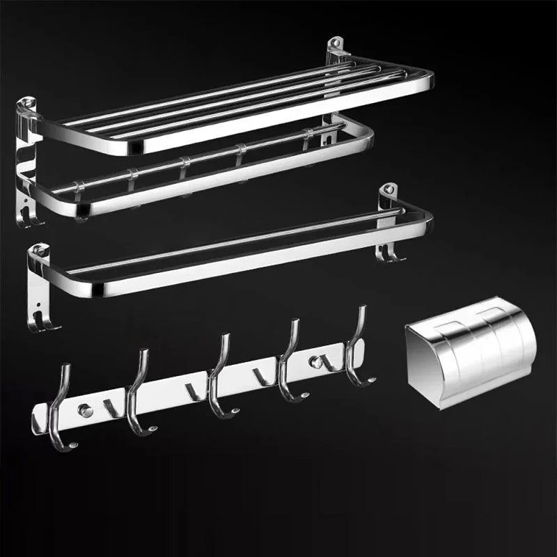 Modern Bathroom Set Stainless Steel Bath Shelf Bathroom Accessory Kit -Bathlova