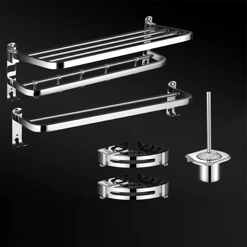 Modern Bathroom Set Stainless Steel Bath Shelf Bathroom Accessory Kit -Bathlova