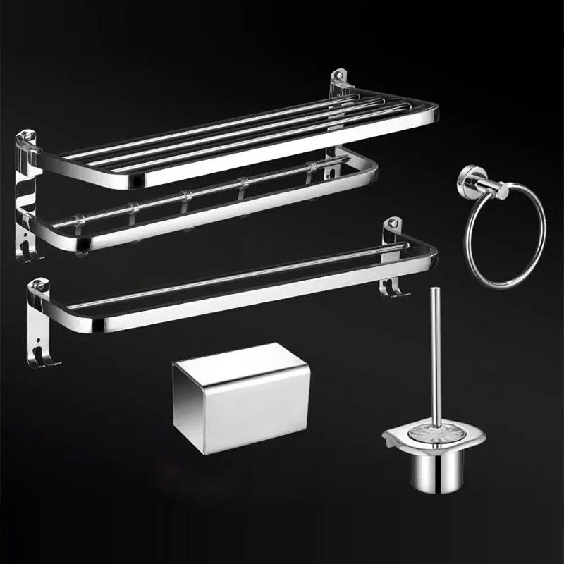 Modern Bathroom Set Stainless Steel Bath Shelf Bathroom Accessory Kit -Bathlova