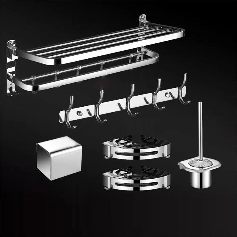 Modern Bathroom Set Stainless Steel Bath Shelf Bathroom Accessory Kit -Bathlova