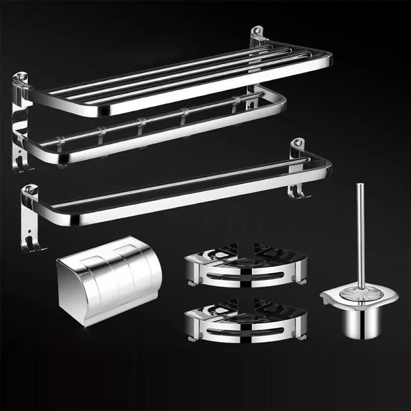 Modern Bathroom Set Stainless Steel Bath Shelf Bathroom Accessory Kit -Bathlova