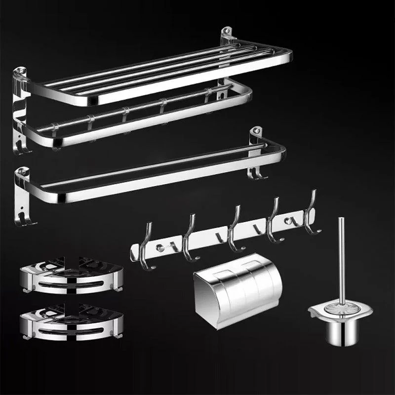 Modern Bathroom Set Stainless Steel Bath Shelf Bathroom Accessory Kit -Bathlova