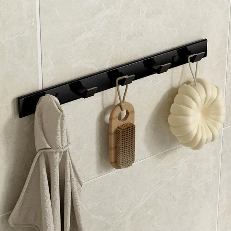 Modern Bathroom Set Towel Bar Paper Holder Black Bathroom Accessory Kit -Bathlova