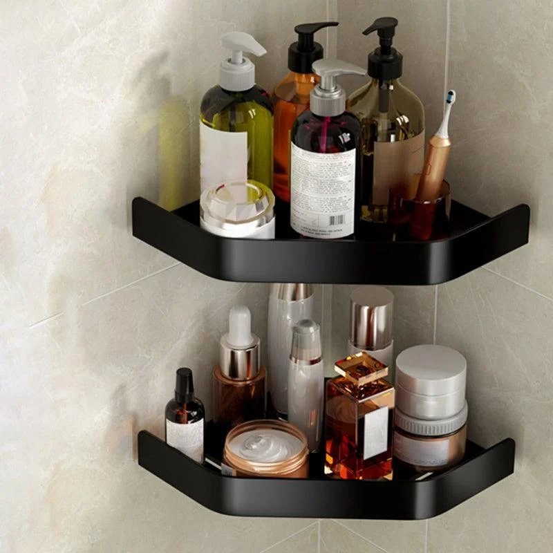 Modern Bathroom Set Towel Bar Paper Holder Black Bathroom Accessory Kit -Bathlova