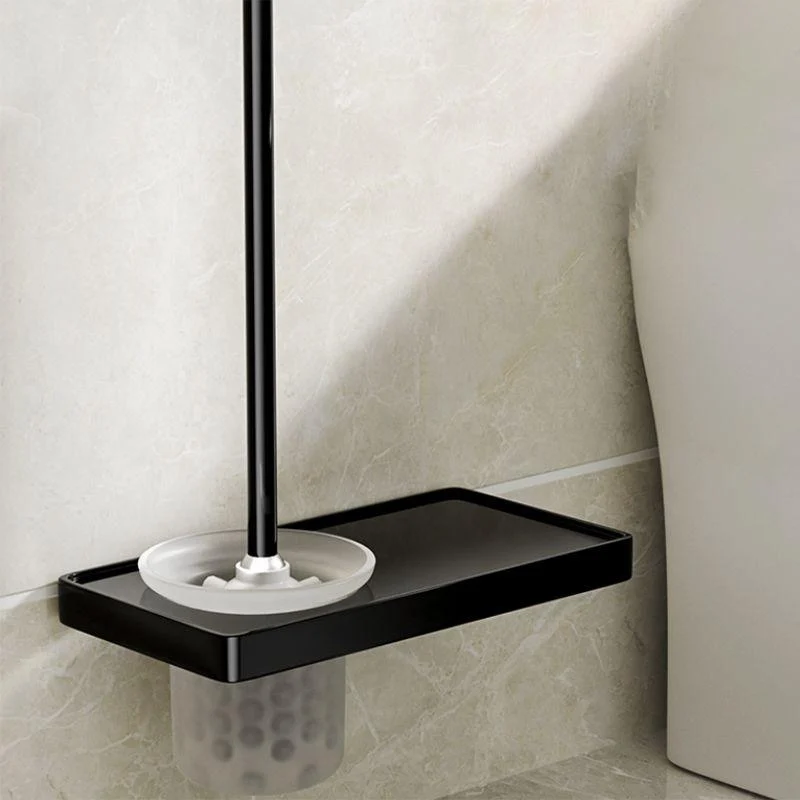 Modern Bathroom Set Towel Bar Paper Holder Black Bathroom Accessory Kit -Bathlova