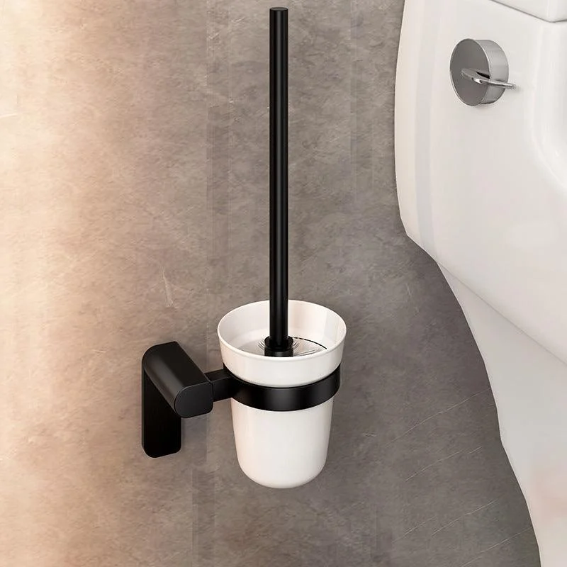 Modern Bathroom Set with Bath Shelf/Towel Bar & Paper Holder Black Bathroom Hardware -Bathlova