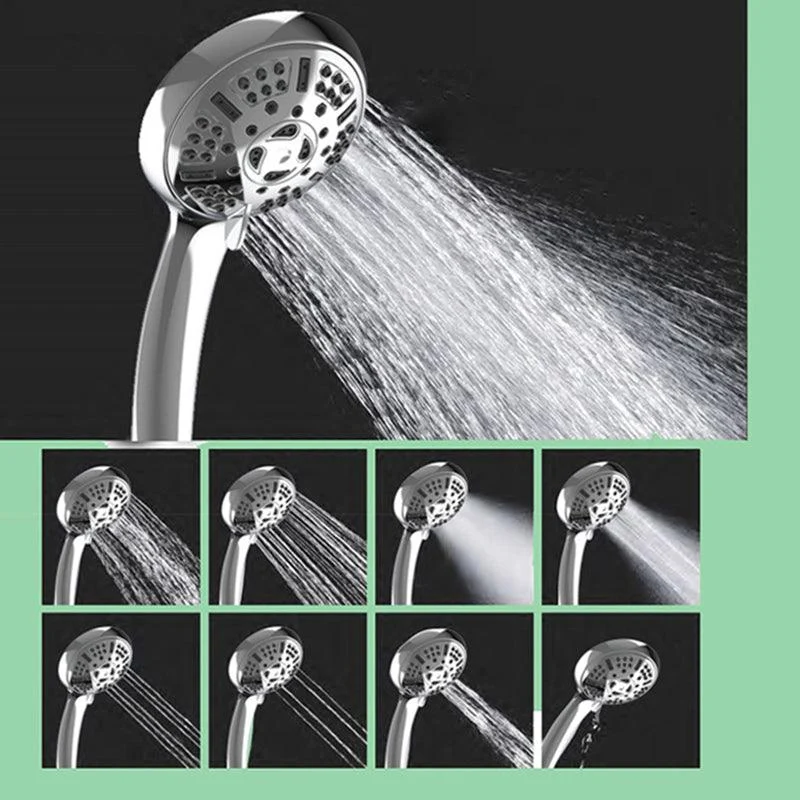 Modern Bathroom Shower Head 9-Jet Round Wall Mounted Shower Head -Bathlova