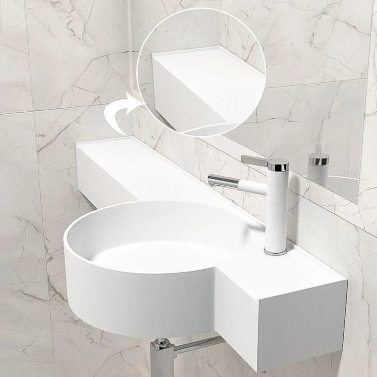 Modern Bathroom Sink Man Made Rock Specialty Vessel Bathroom Sink(Not Including Tap) -Bathlova