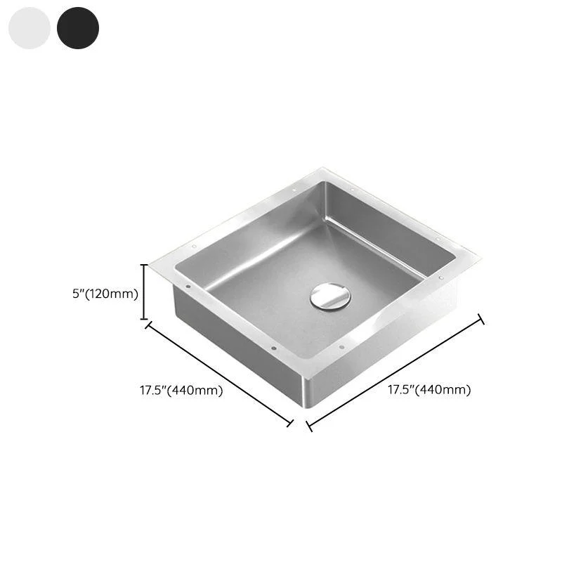 Modern Bathroom Sink Metal Rectangular Undermount Bathroom Sink with Pop-Up Drain -Bathlova