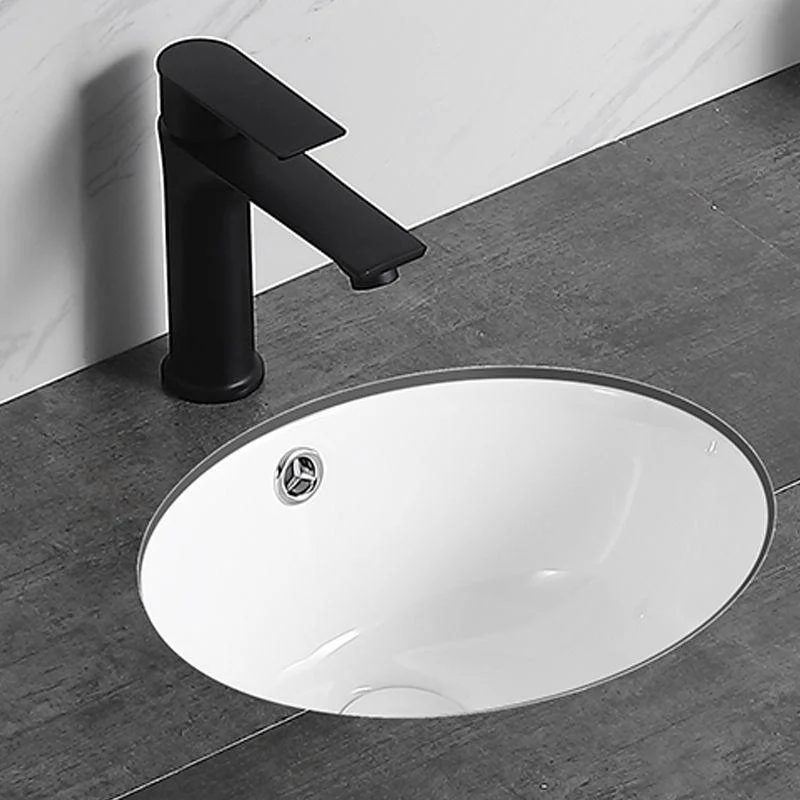 Modern Bathroom Sink Pop-Up Drain Overflow Hole Vessel Sink with Tap -Bathlova