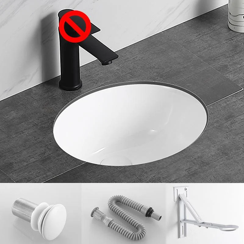 Modern Bathroom Sink Pop-Up Drain Overflow Hole Vessel Sink with Tap -Bathlova