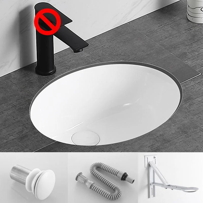 Modern Bathroom Sink Pop-Up Drain Overflow Hole Vessel Sink with Tap -Bathlova