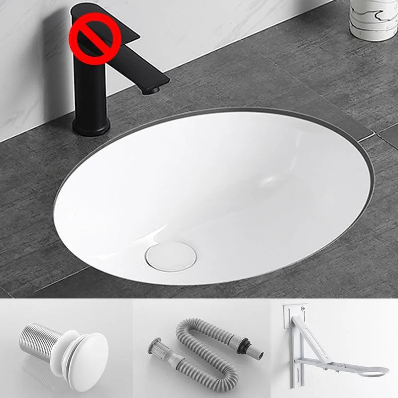 Modern Bathroom Sink Pop-Up Drain Overflow Hole Vessel Sink with Tap -Bathlova