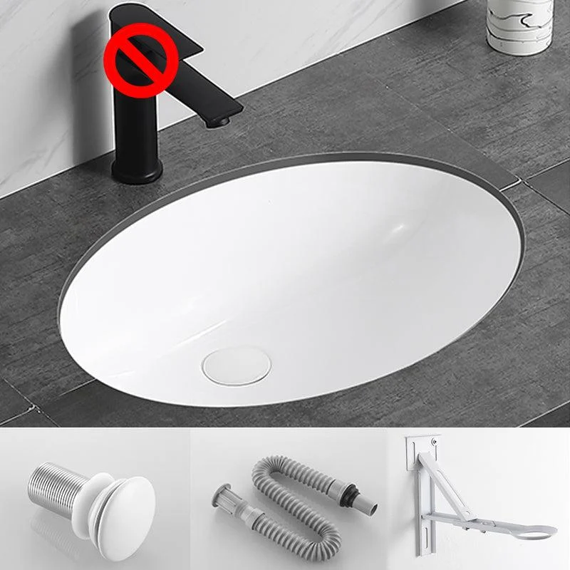 Modern Bathroom Sink Pop-Up Drain Overflow Hole Vessel Sink with Tap -Bathlova