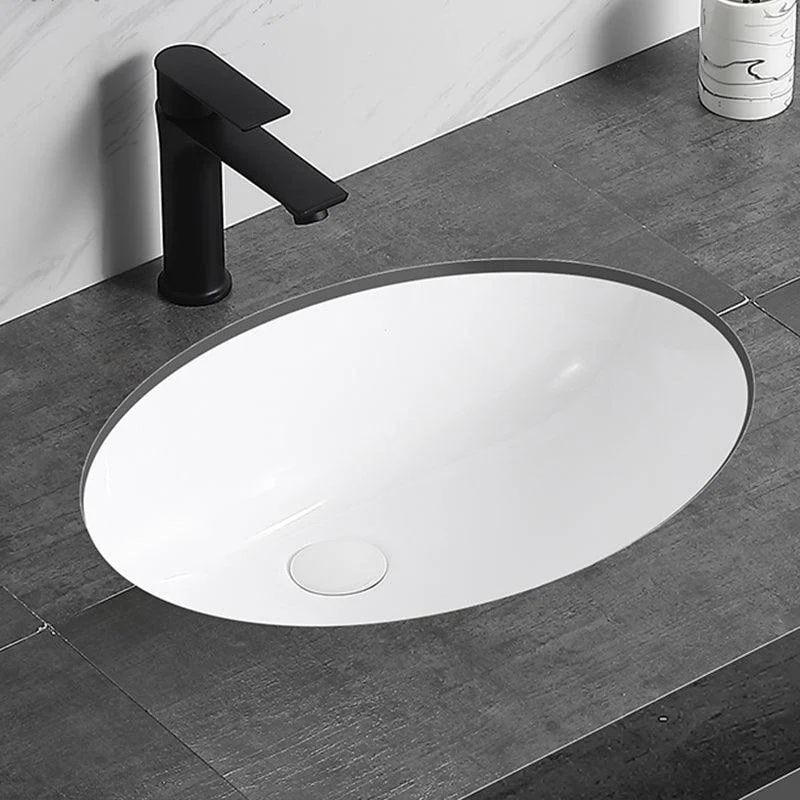 Modern Bathroom Sink Pop-Up Drain Overflow Hole Vessel Sink with Tap -Bathlova