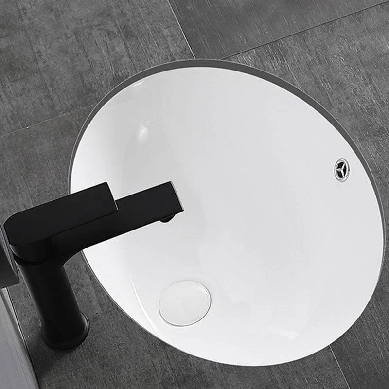 Modern Bathroom Sink Pop-Up Drain Overflow Hole Vessel Sink with Tap -Bathlova