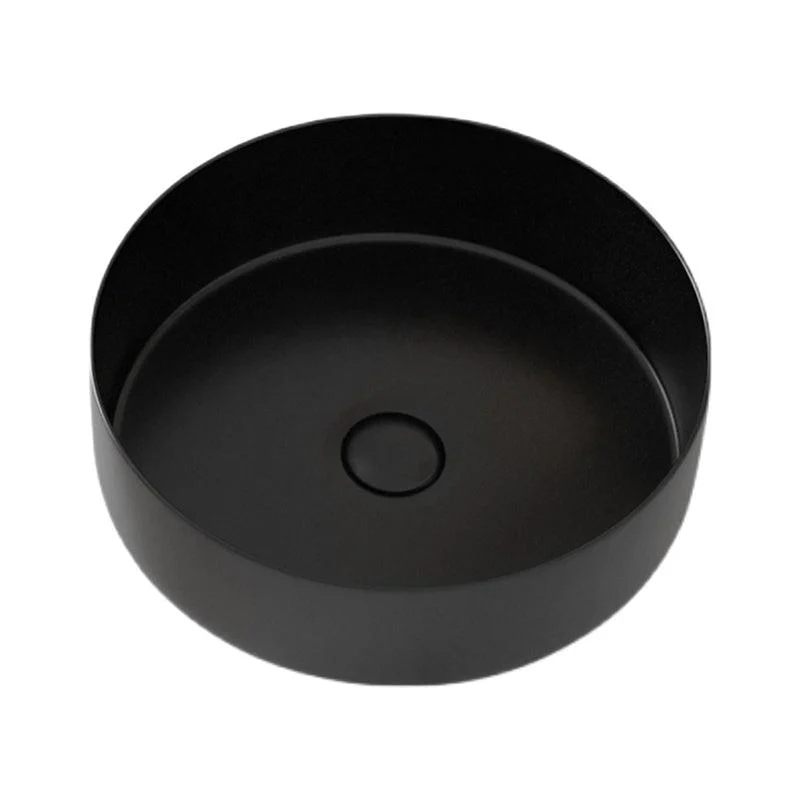 Modern Bathroom Sink Porcelain Pop-Up Drain Round Vessel Lavatory Sink -Bathlova