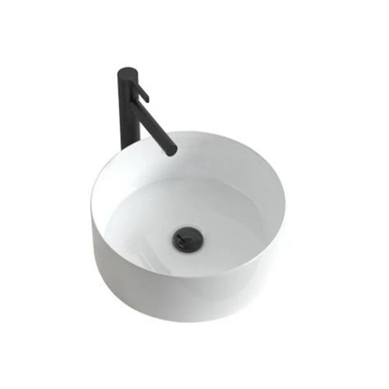 Modern Bathroom Sink Porcelain Round Wash Stand (Tap Not Included ) -Bathlova