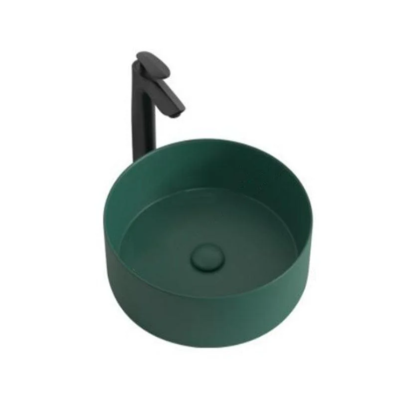 Modern Bathroom Sink Porcelain Round Wash Stand (Tap Not Included ) -Bathlova