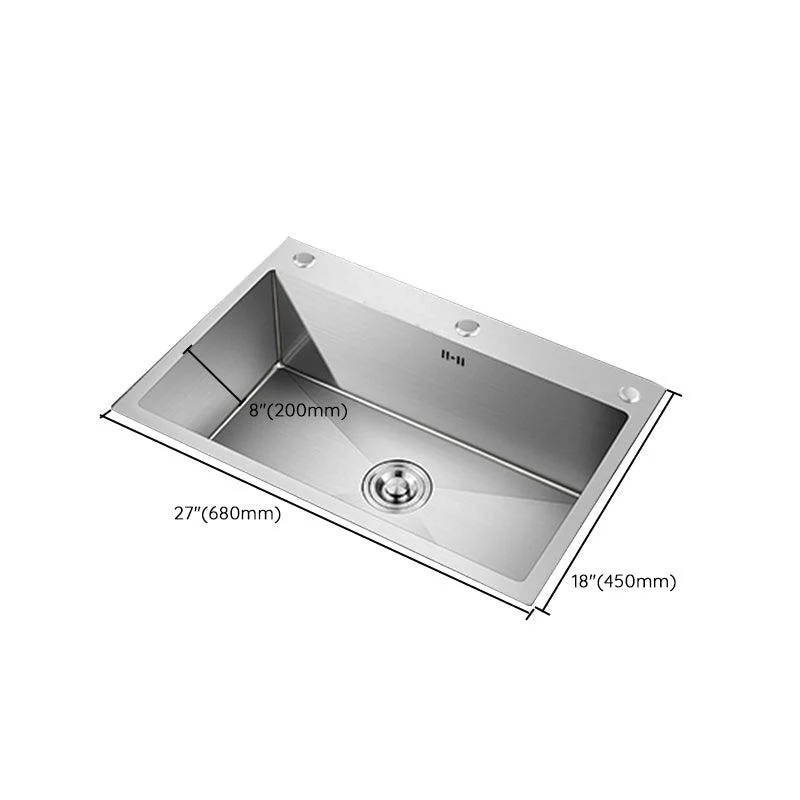 Modern Kitchen Bar Sink Stainless Steel with Basket Strainer Workstation -Bathlova