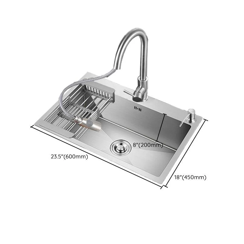 Modern Kitchen Bar Sink Stainless Steel with Basket Strainer Workstation -Bathlova