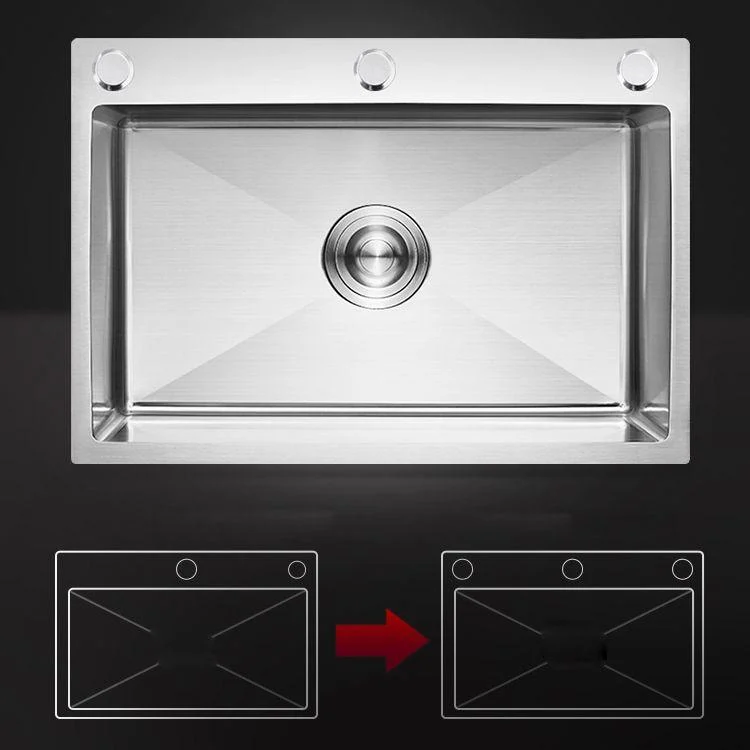 Modern Kitchen Bar Sink Stainless Steel with Basket Strainer Workstation -Bathlova