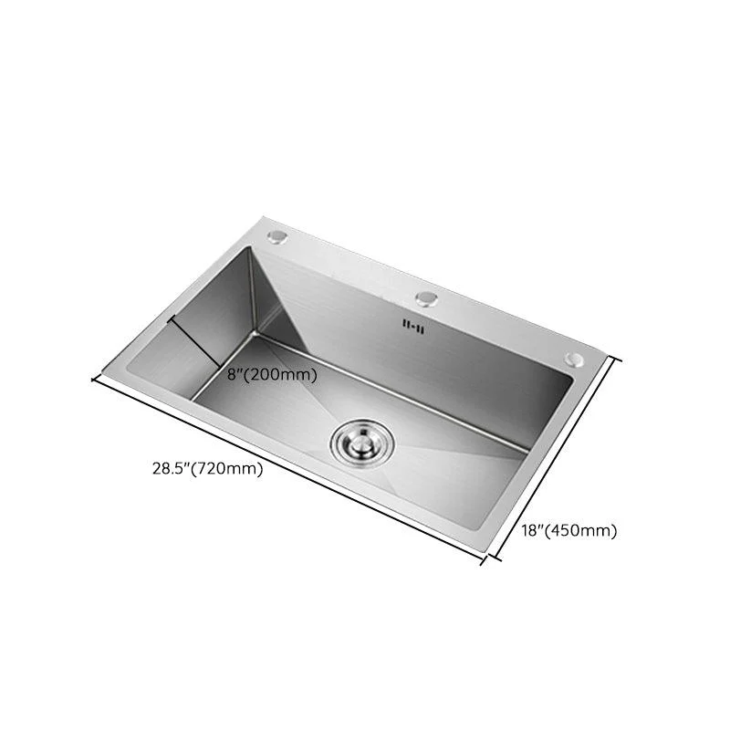 Modern Kitchen Bar Sink Stainless Steel with Basket Strainer Workstation -Bathlova