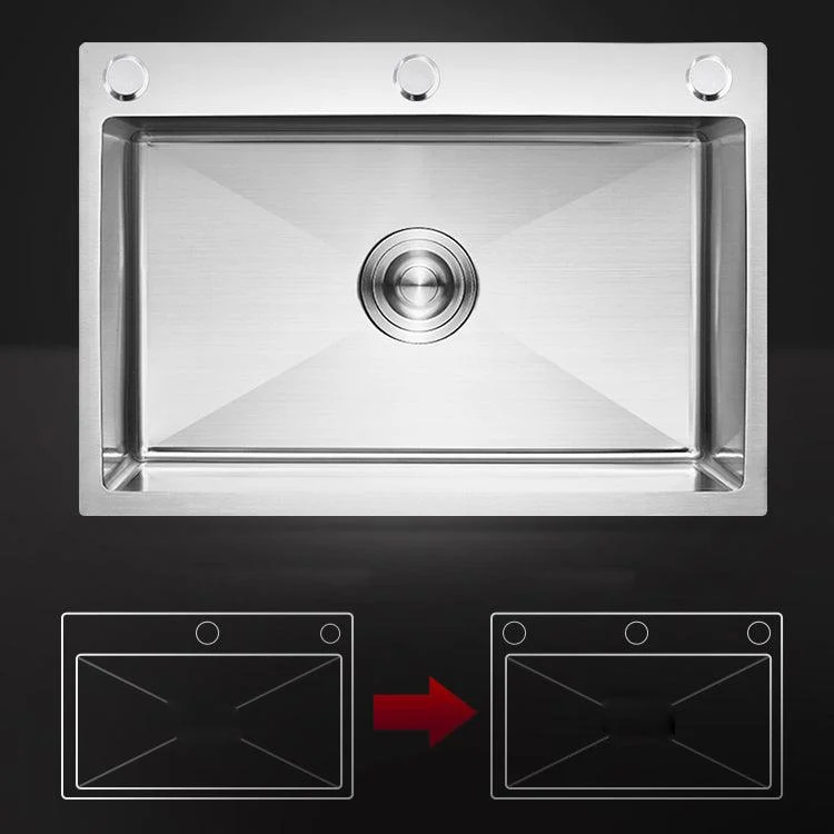 Modern Kitchen Bar Sink Stainless Steel with Basket Strainer Workstation -Bathlova