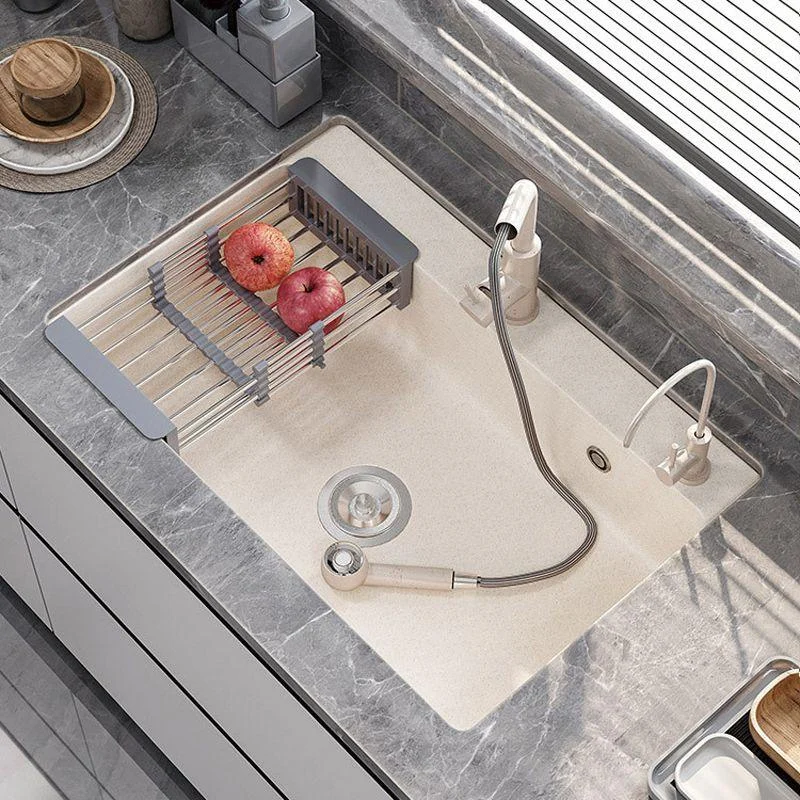 Modern Kitchen Sink Quartz Drop-In with Accessories and Tap Kitchen Bar Sink -Bathlova