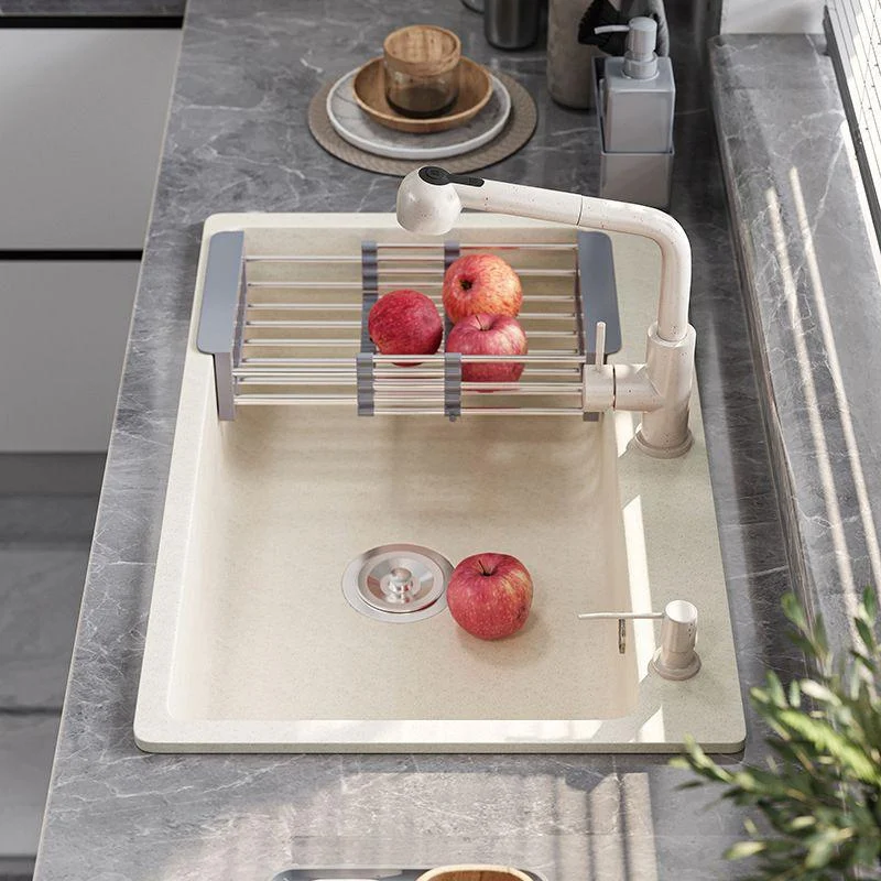 Modern Kitchen Sink Quartz Drop-In with Accessories and Tap Kitchen Bar Sink -Bathlova