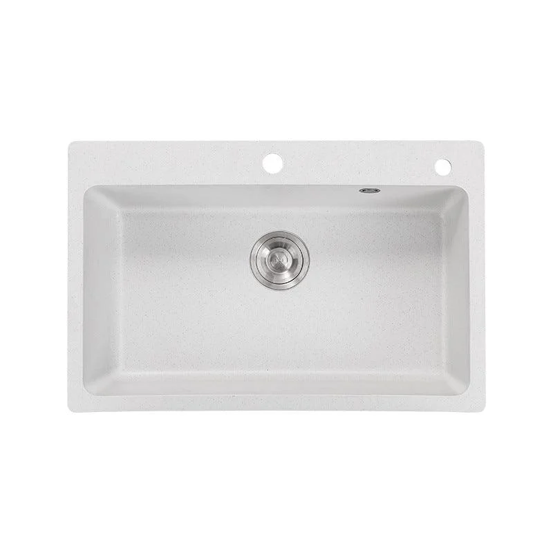 Modern Kitchen Sink Quartz with Accessories and Tap Drop-In Workstation Sink -Bathlova